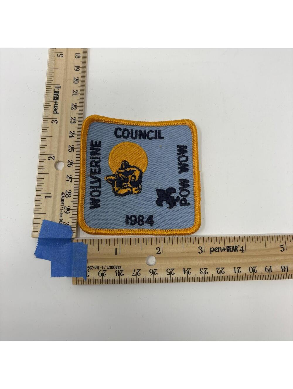 Wolverine Council Pow Wow 1984 Boy Scout Patch BSA Historical Memorabilia